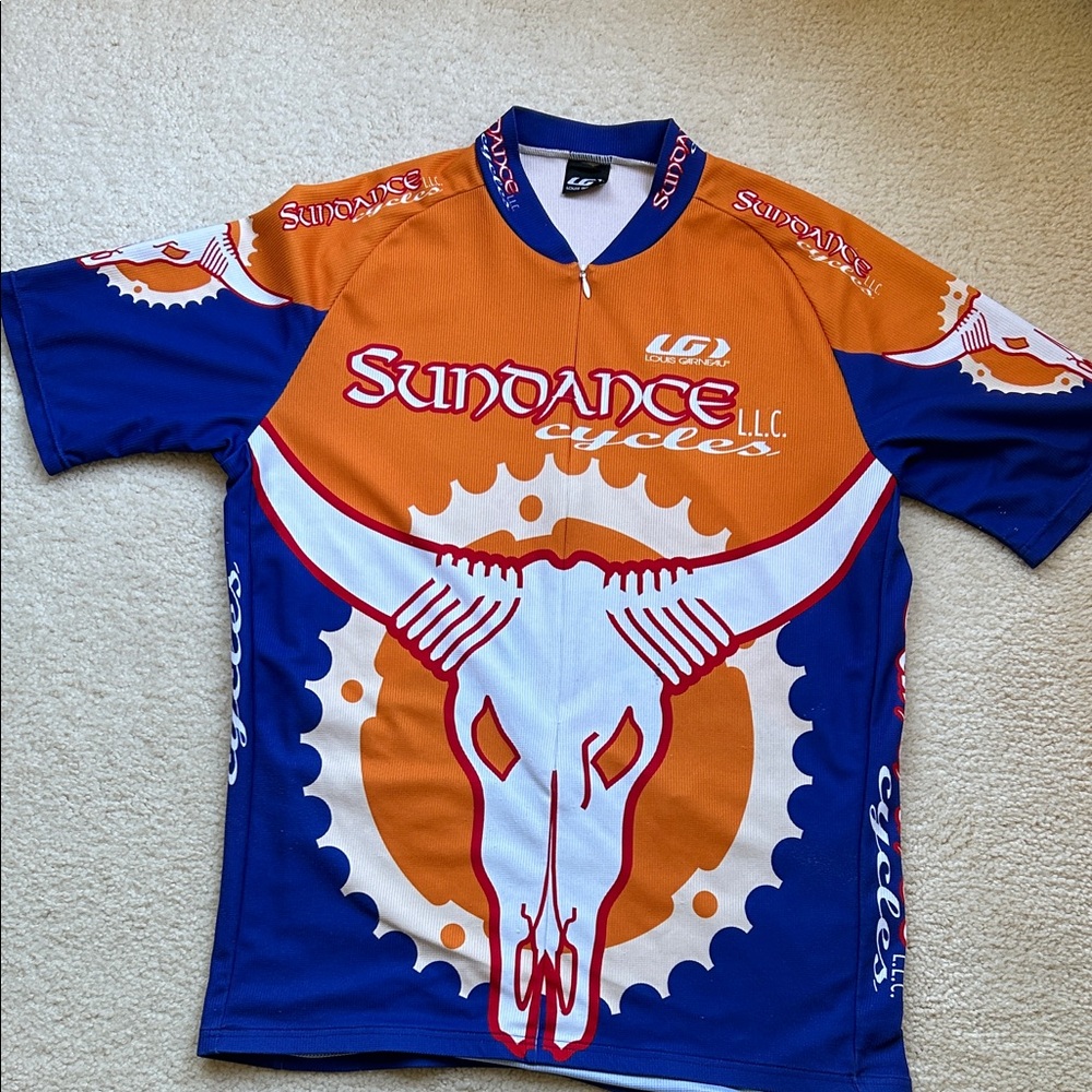 Sundance Blue and Orange Cycling Jersey